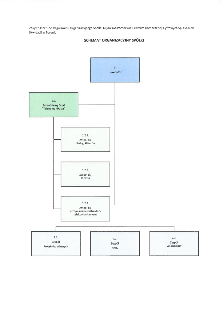 Schemat organizacji